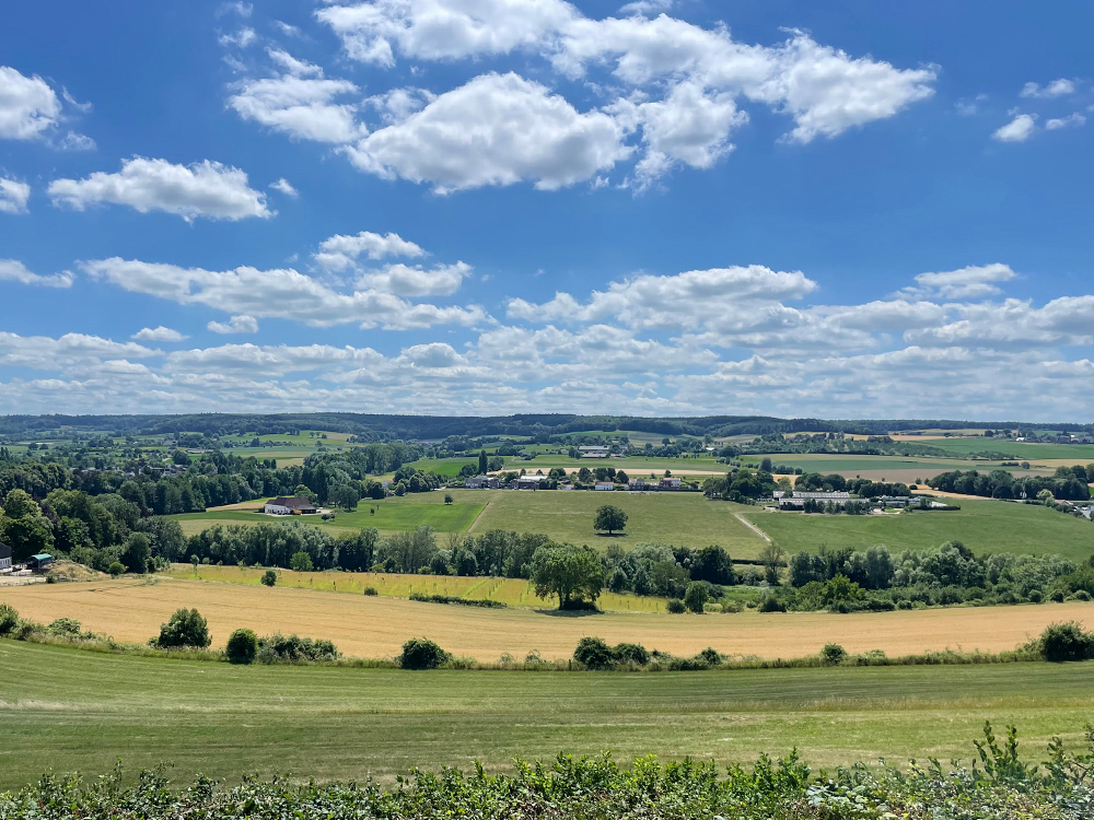 Schneebergrunde - Blick über Lemiers bis Vijlen